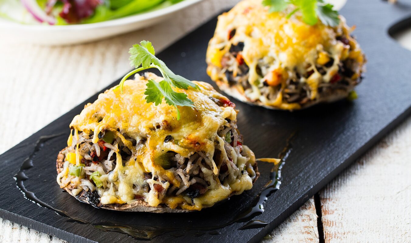 Portobello recheado e gratinado Gallo